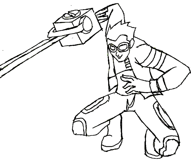 Drawing 3 from Generator Rex coloring page to print and coloring