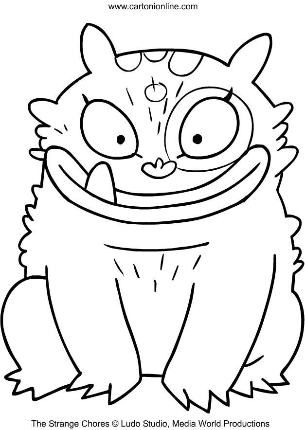 Monster  von The Strange Chores coloring pages to print and coloring