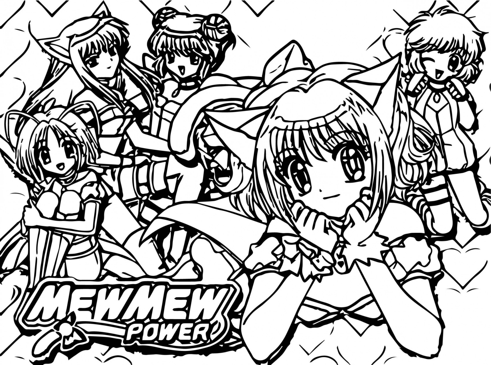 Glitter Force 6 coloring page to print and color