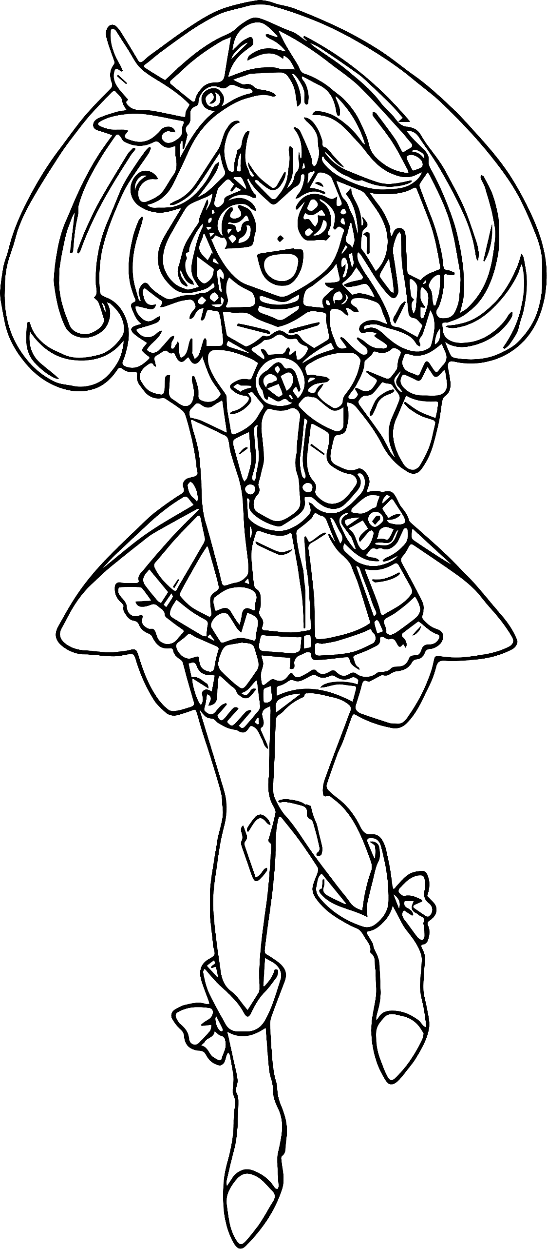 Dibujo 16 de Glitter Force para imprimir y colorear