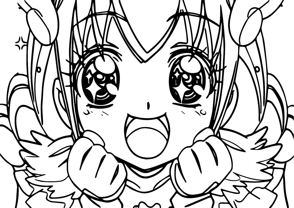 Drawing 19 from Glitter Force coloring page to print and coloring