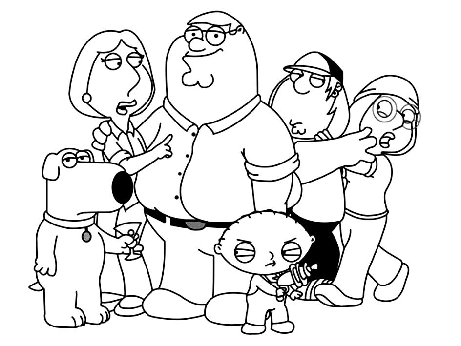Suunnittelu 1 from Family Guy vrityskuvat tulostaa ja vritt