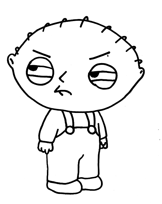 Drawing 7 from Family Guy coloring page to print and coloring