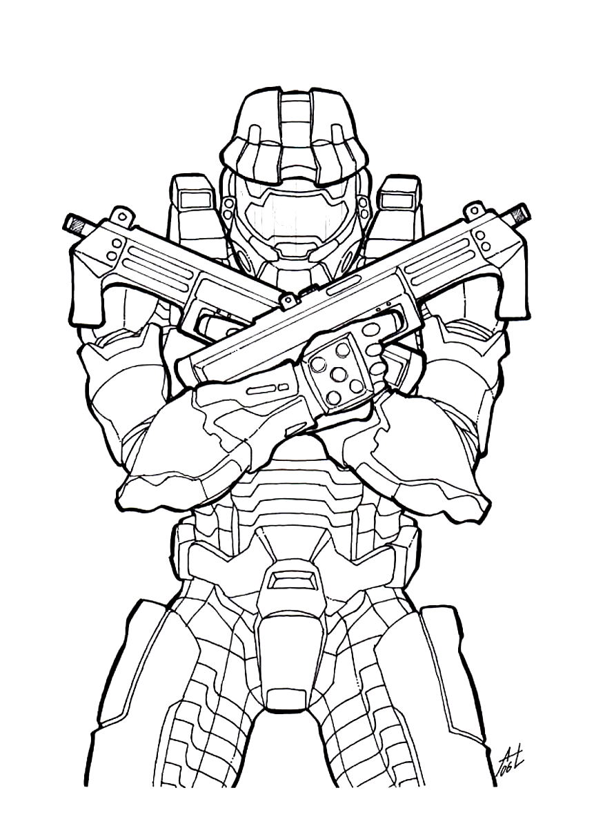 Drawing 03 from Halo coloring page