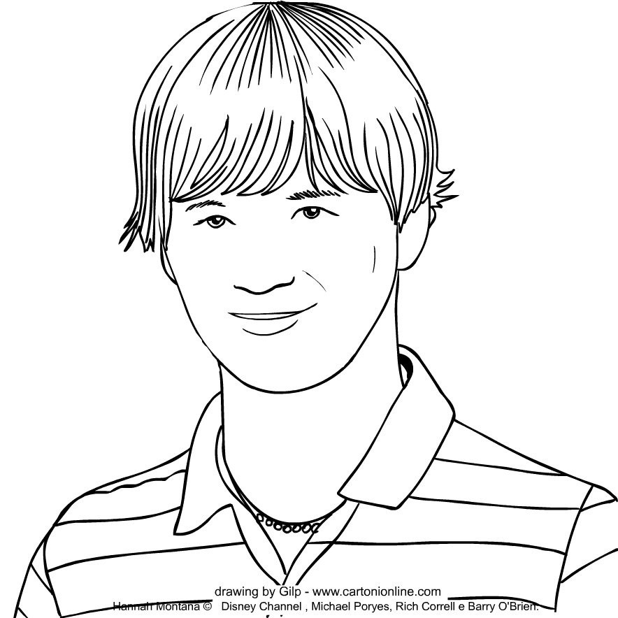 Jackson Rod Stewart from Hannah Montana coloring page to print and coloring
