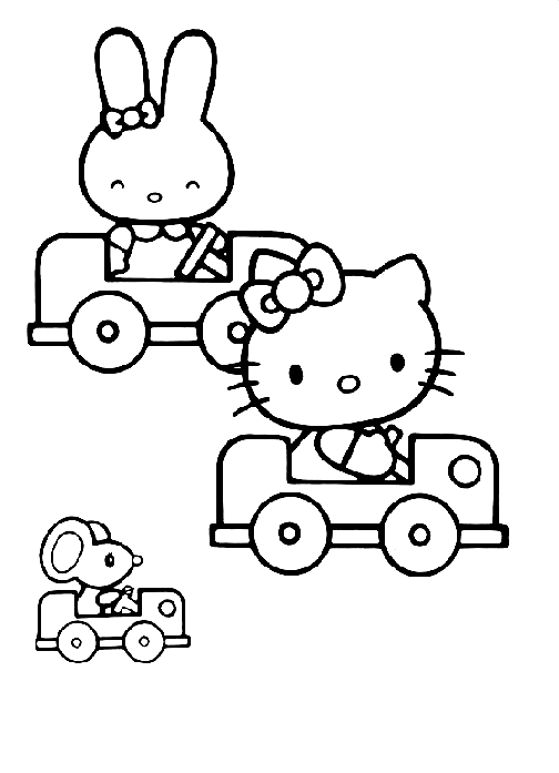 Dibujo 23 de Hello Kitty para imprimir y colorear