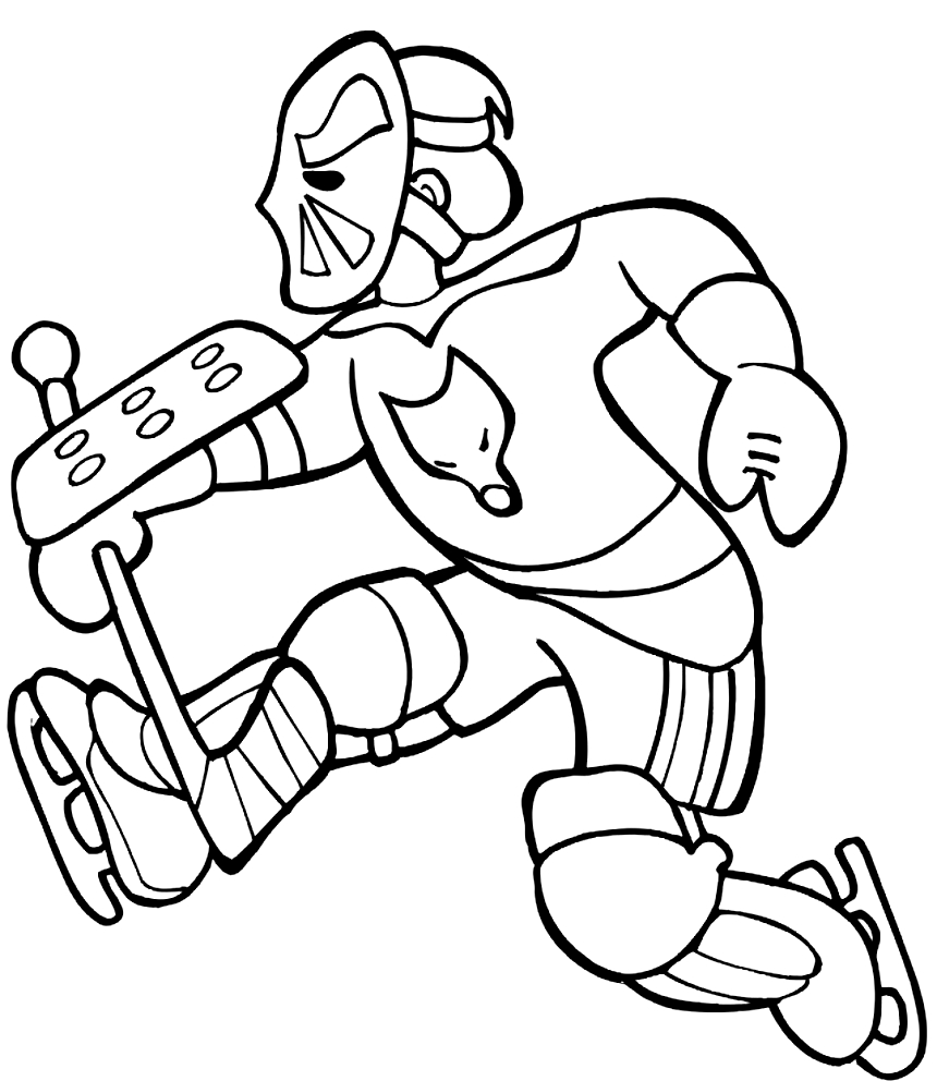 Drawing 11 from Hockey coloring page to print and coloring