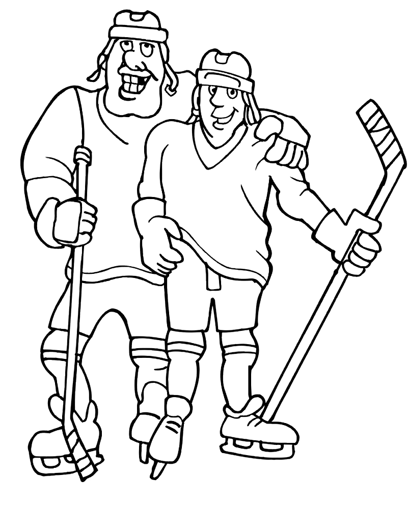 Disegno 23 di Hockey da stampare e colorare