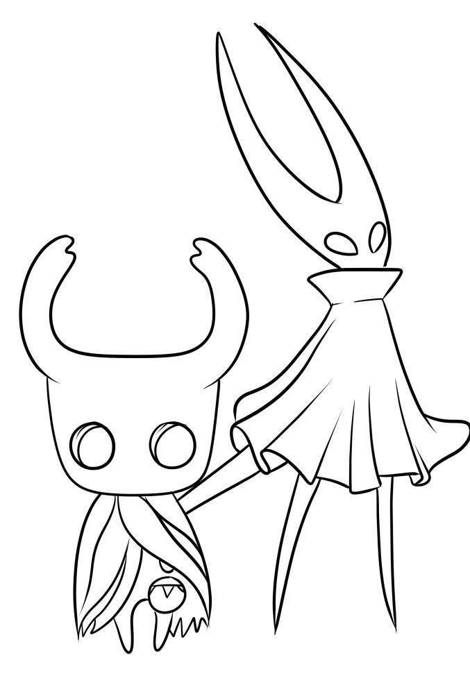 Desenho 06 de Hollow Knight para imprimir e colorir