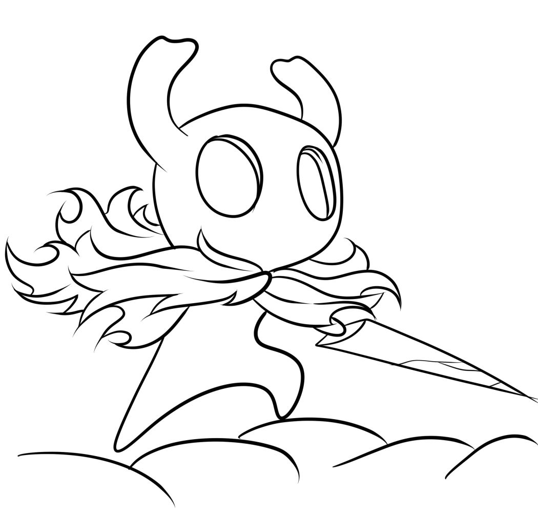 Hollow Knight 08  coloring page to print and coloring