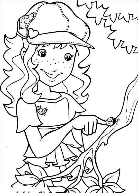 Holly Hobbie coloring pages to print and coloring - Drawing 6