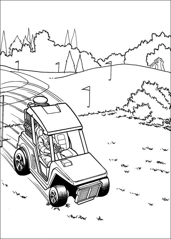 Coloriage 3 de Hot Wheels  imprimer et colorier