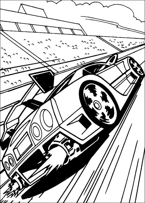 Coloriage 12 de Hot Wheels  imprimer et colorier