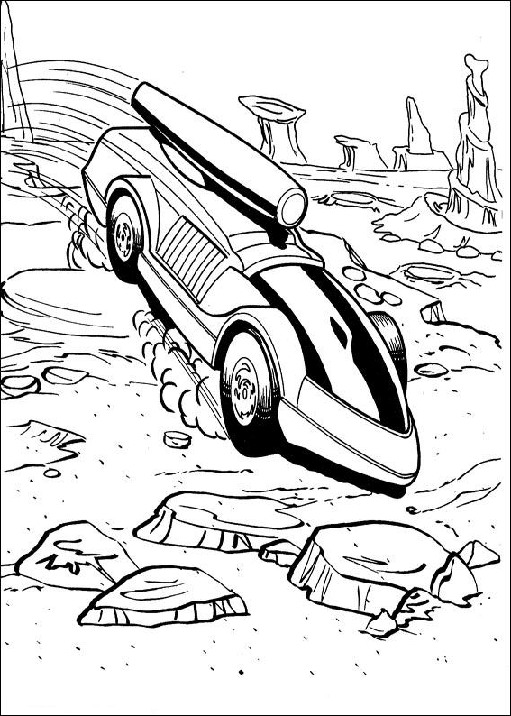 Coloriage 23 de Hot Wheels  imprimer et colorier