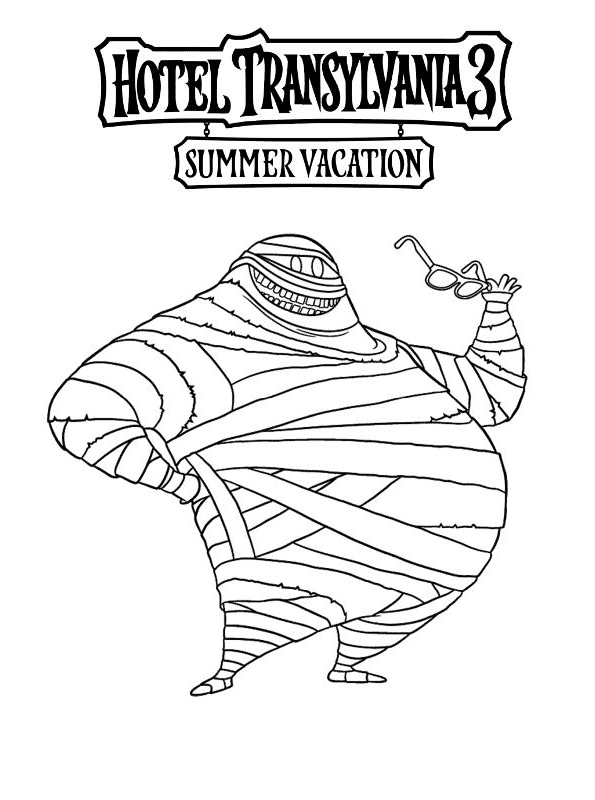 Hotel Transylvania 3 coloring pages to print and coloring - Drawing 6