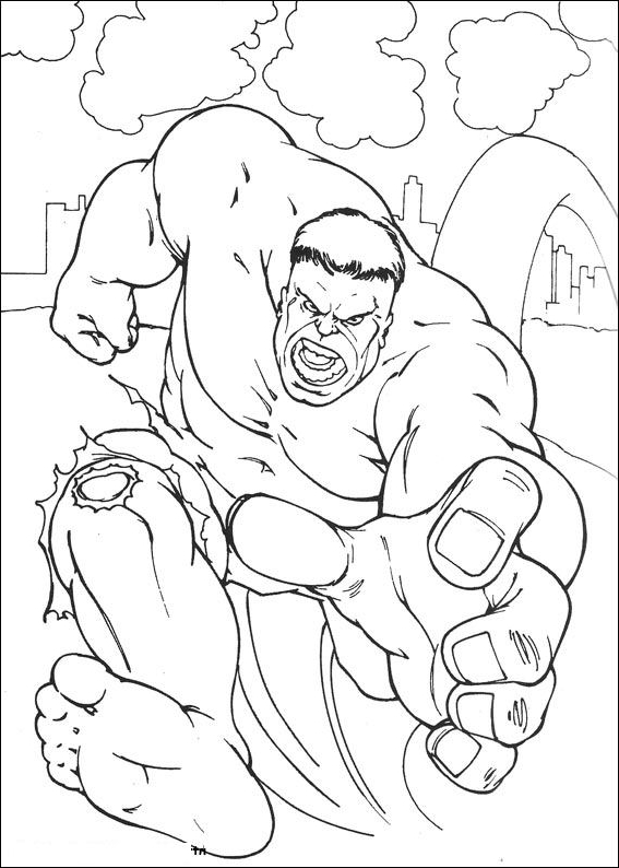 Drawing 16 from Hulk coloring page to print and coloring