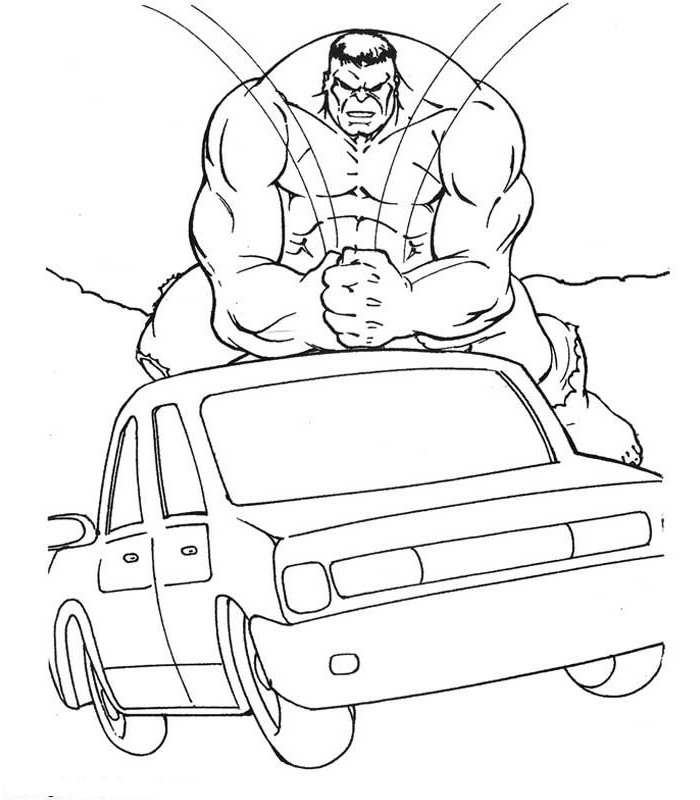 Drawing 20 from Hulk coloring page to print and coloring