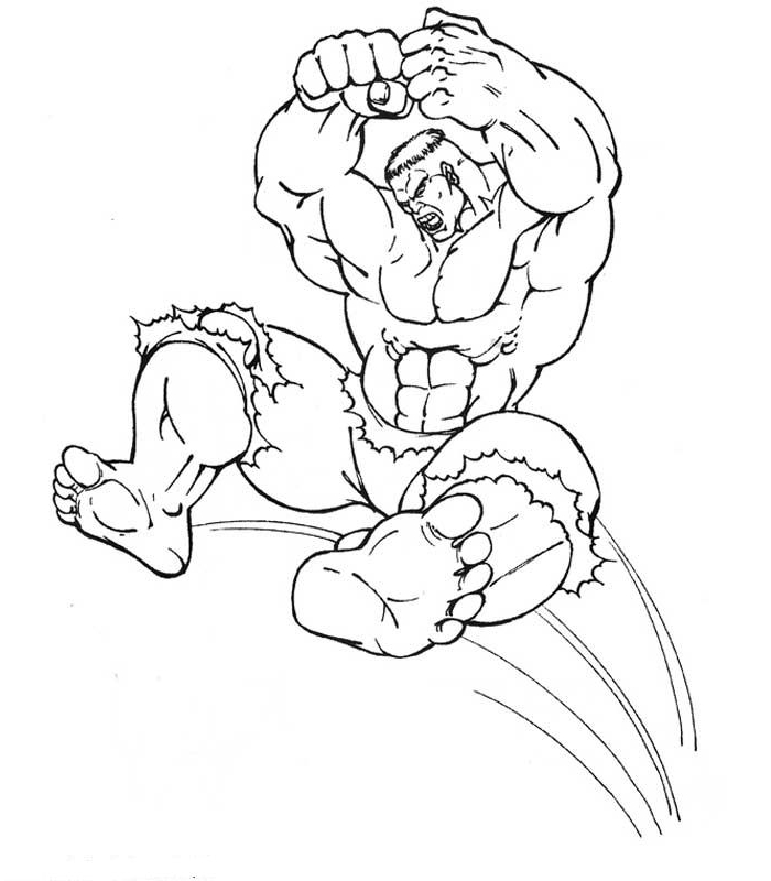 Drawing 21 from Hulk coloring page to print and coloring