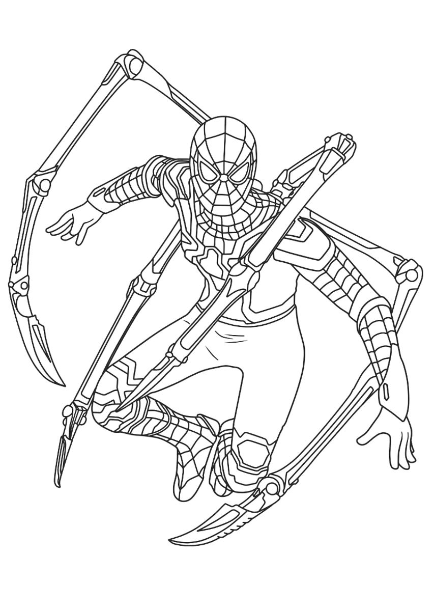 Disegno Iron Spider 05 di Iron Spider da stampare e colorare