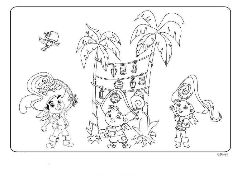 Disegno 5 di Jake e i pirati dell'Isola che non c' da stampare e colorare