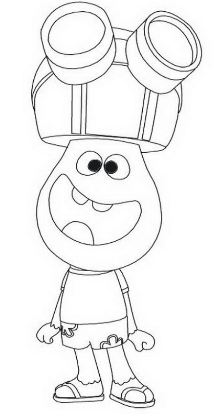 Drawing 2 from Jelly Jamm coloring page to print and coloring