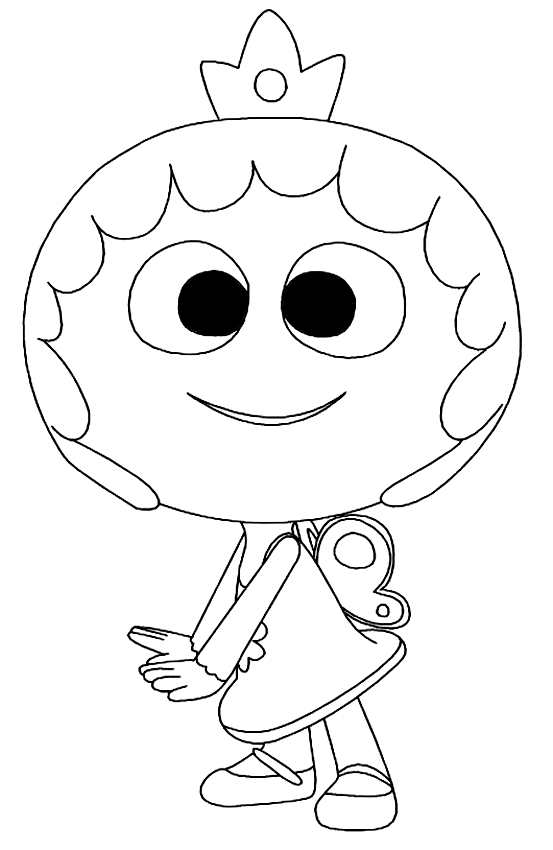 Desenho 4 de Jelly Jamm para imprimir e colorir