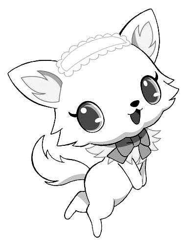 Desenho 3 de Jewelpet para imprimir e colorir