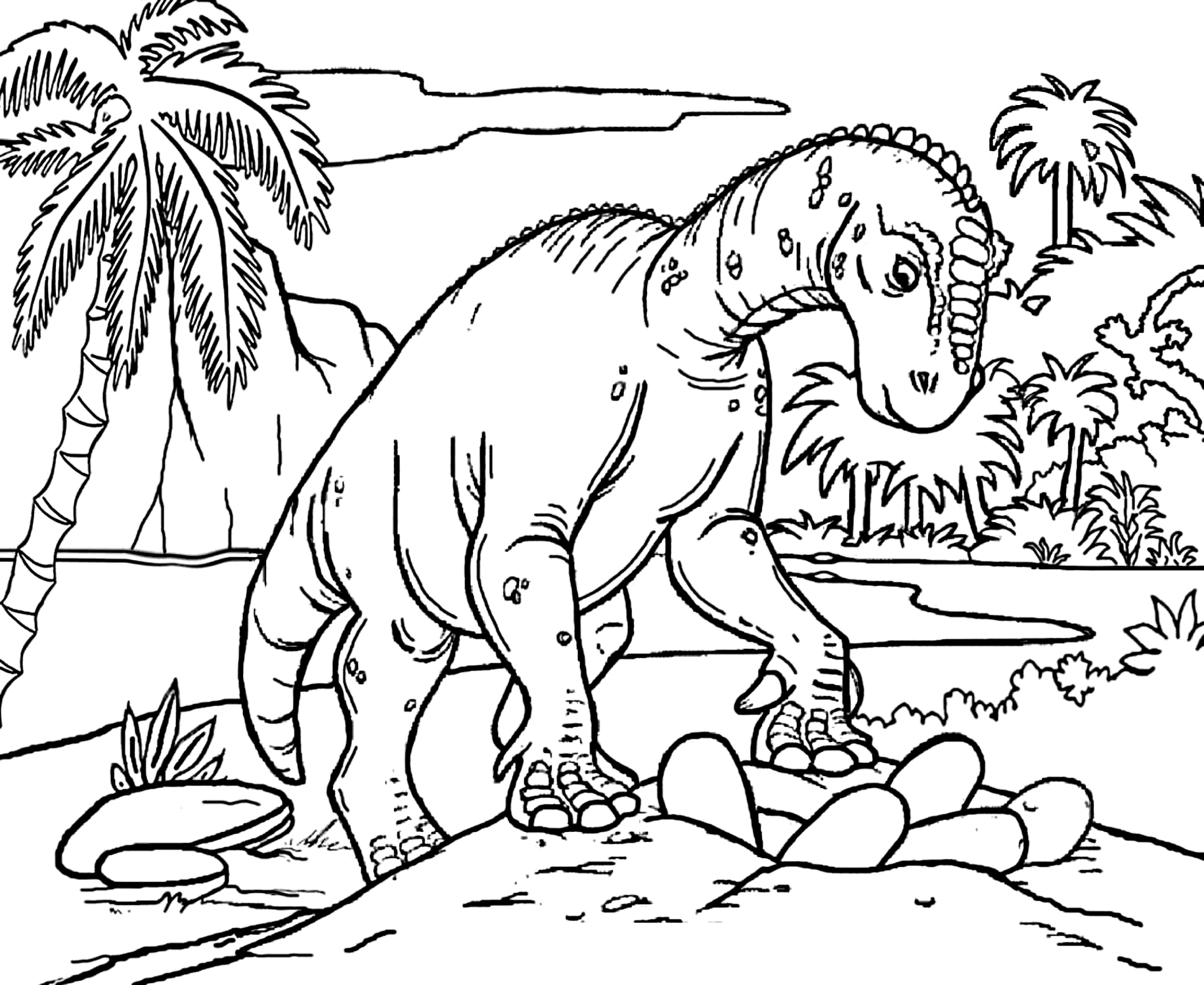Dibujo 03 de Jurassic World para imprimir y colorear