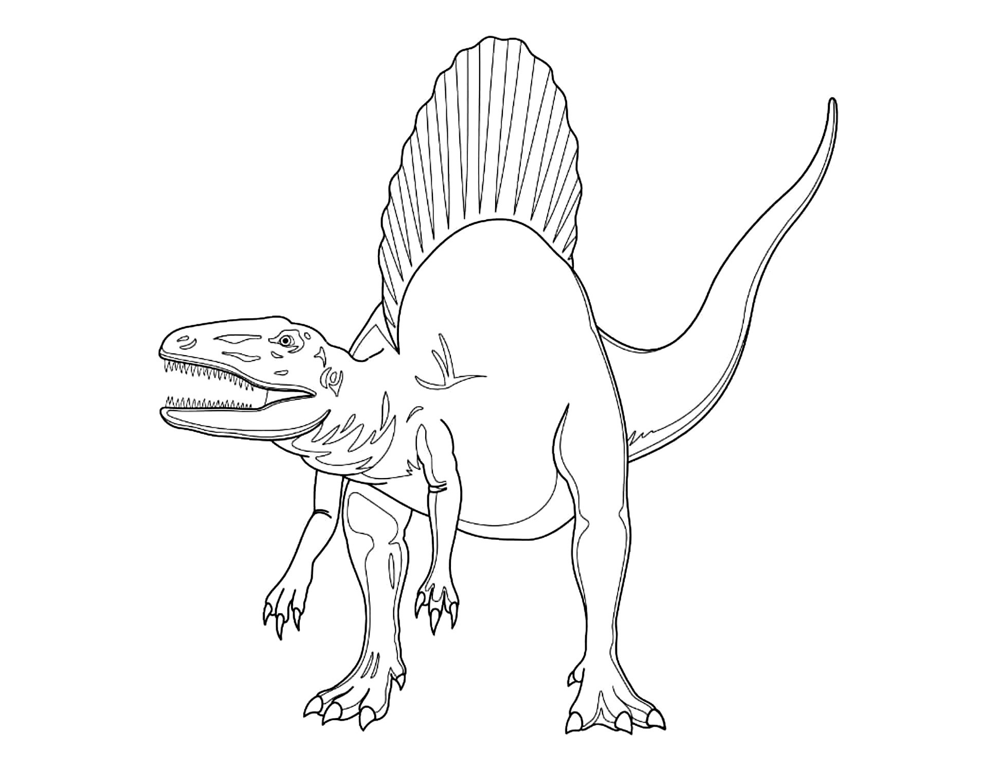 Dibujo 04 de Jurassic World para imprimir y colorear