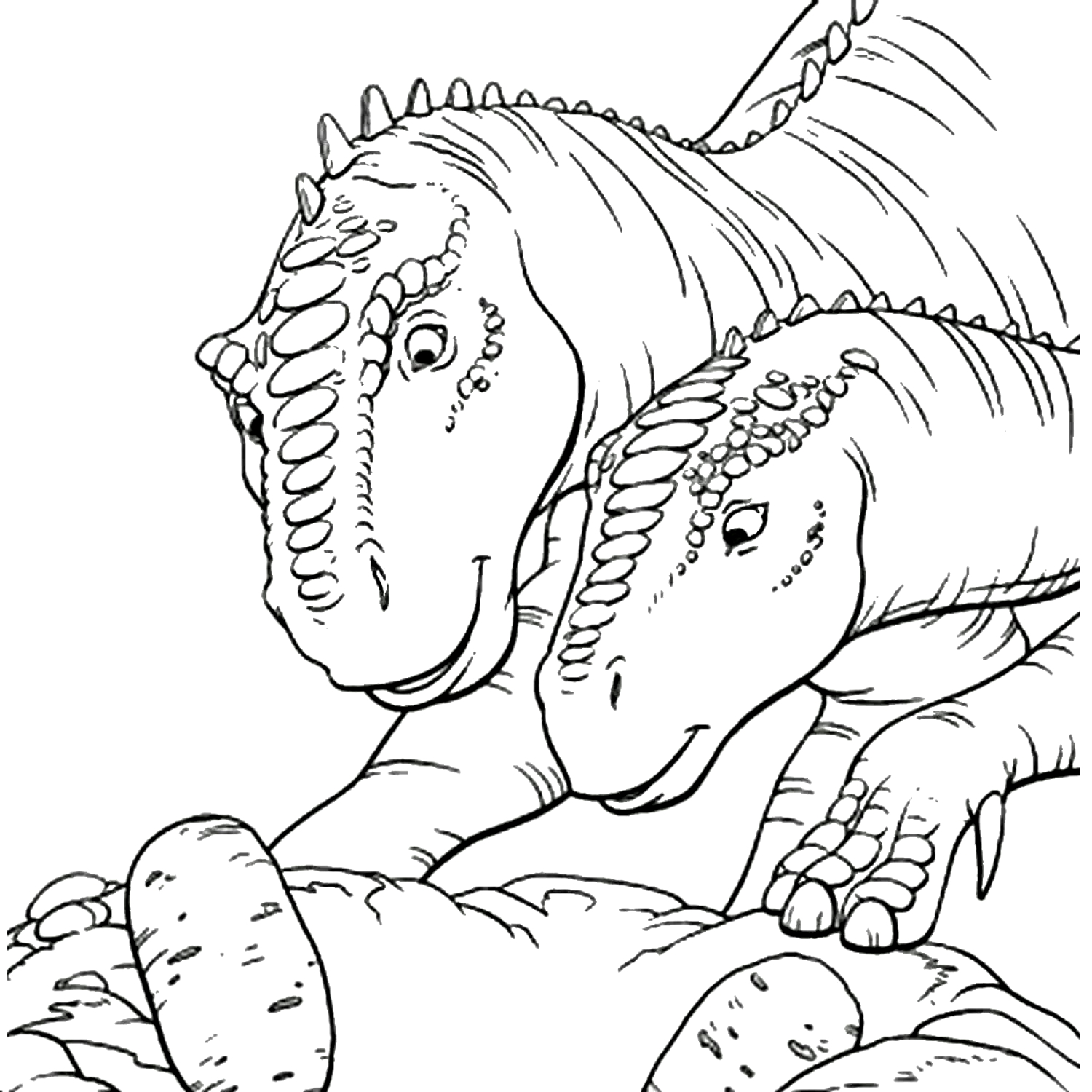 Dibujo 06 de Jurassic World para imprimir y colorear