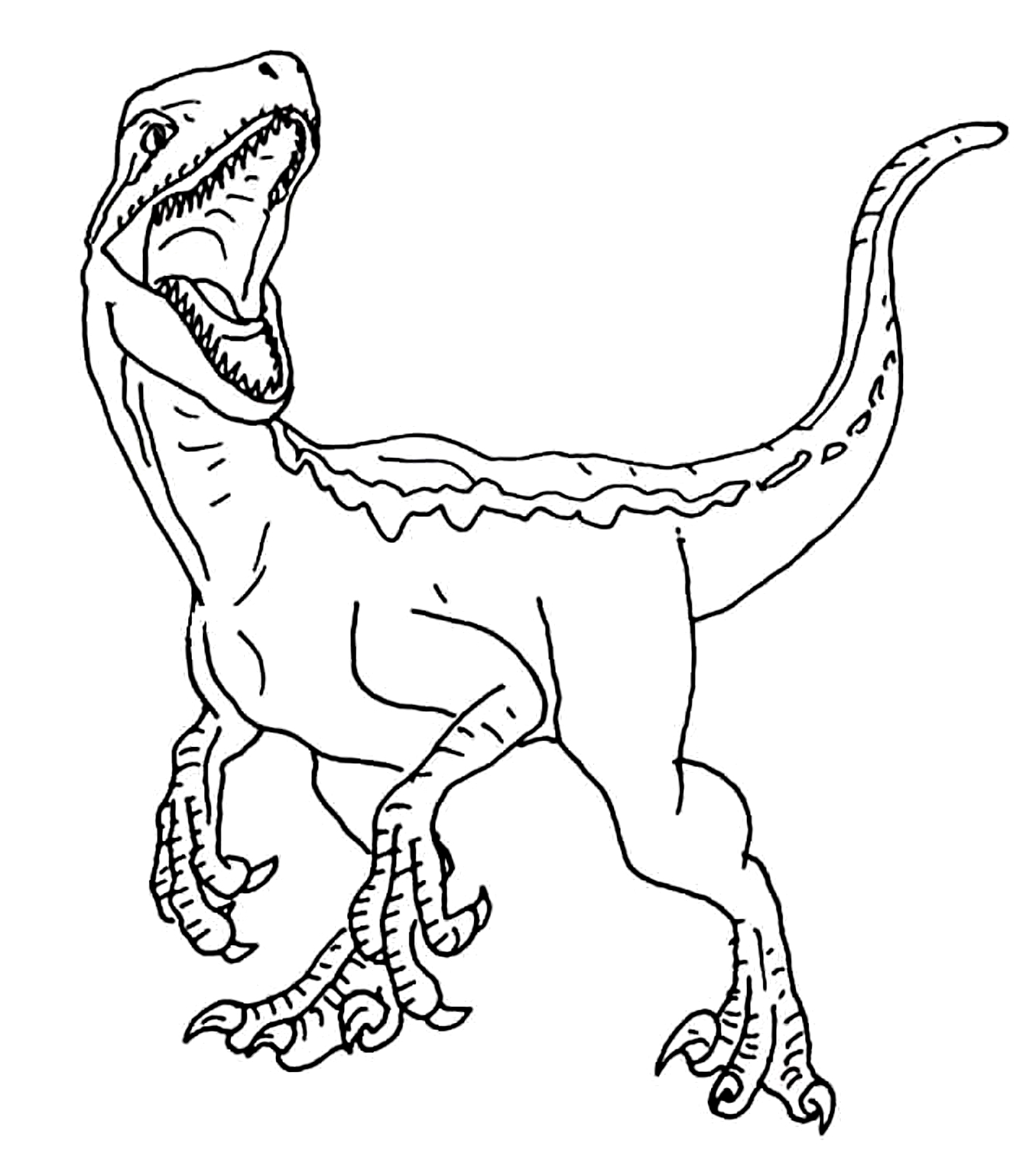 Dibujo 08 de Jurassic World para colorear