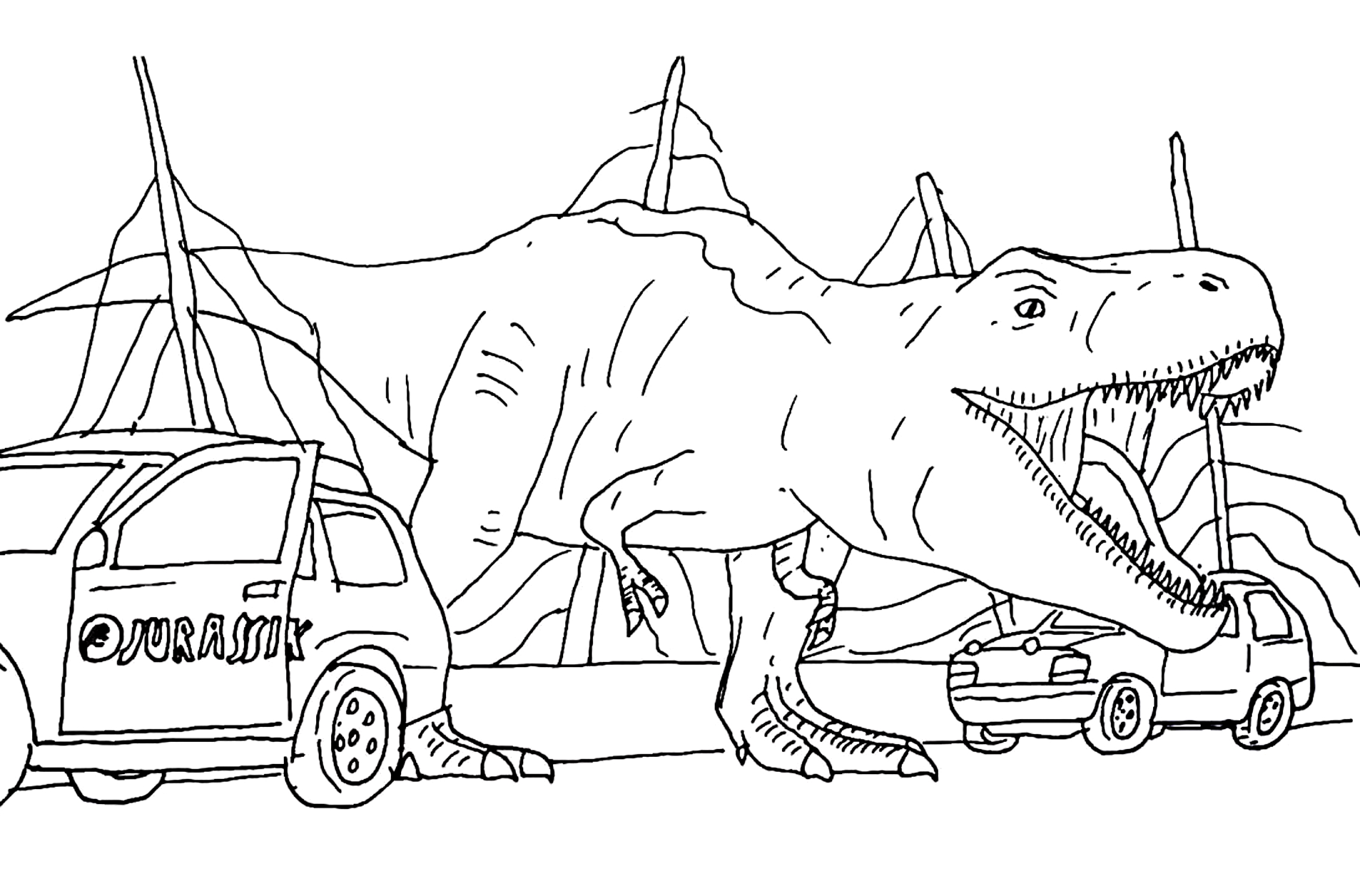 Jurassic World 11 coloring page