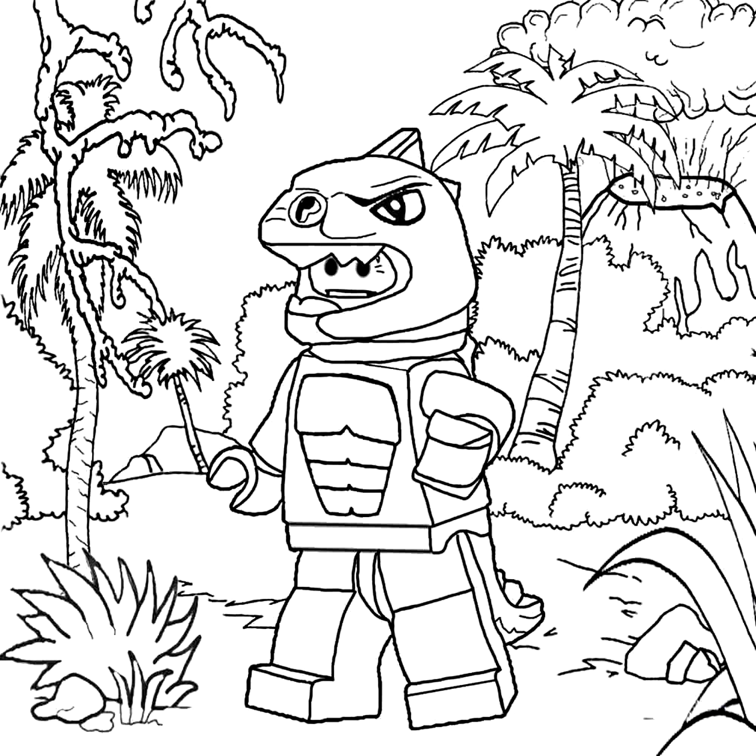 Desenho 12 de Jurassic World para imprimir e colorir