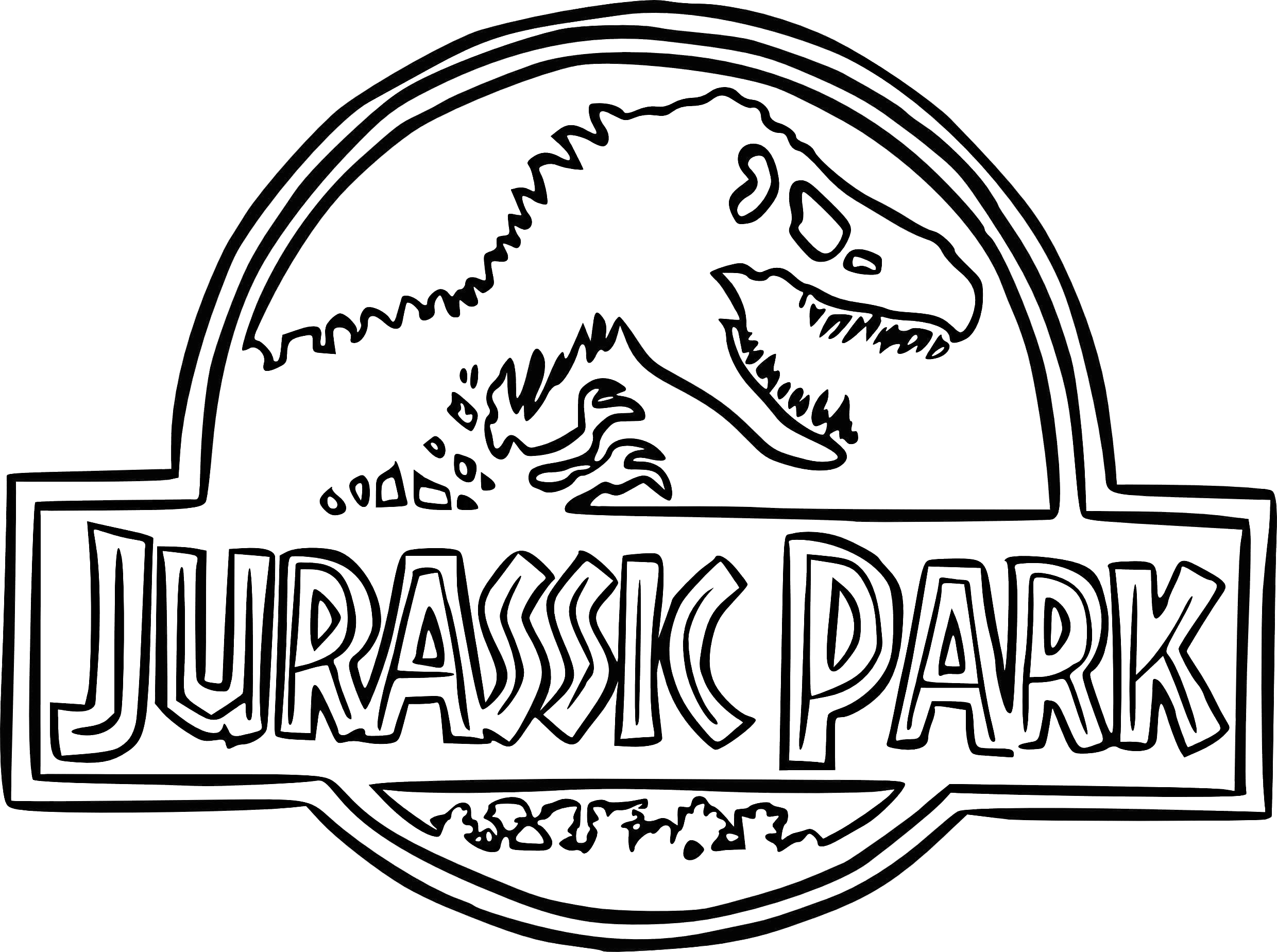 Dibujo 14 de Jurassic World para imprimir y colorear