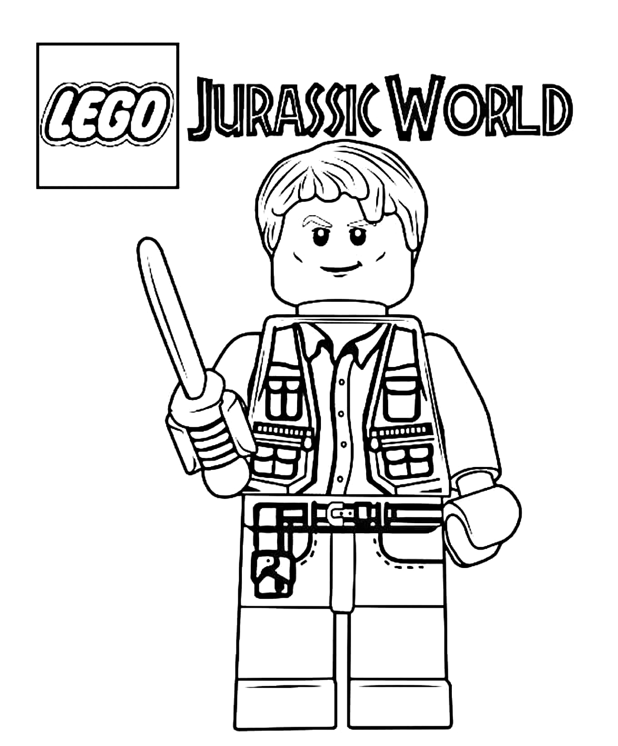 Dibujo 15 de Jurassic World para imprimir y colorear