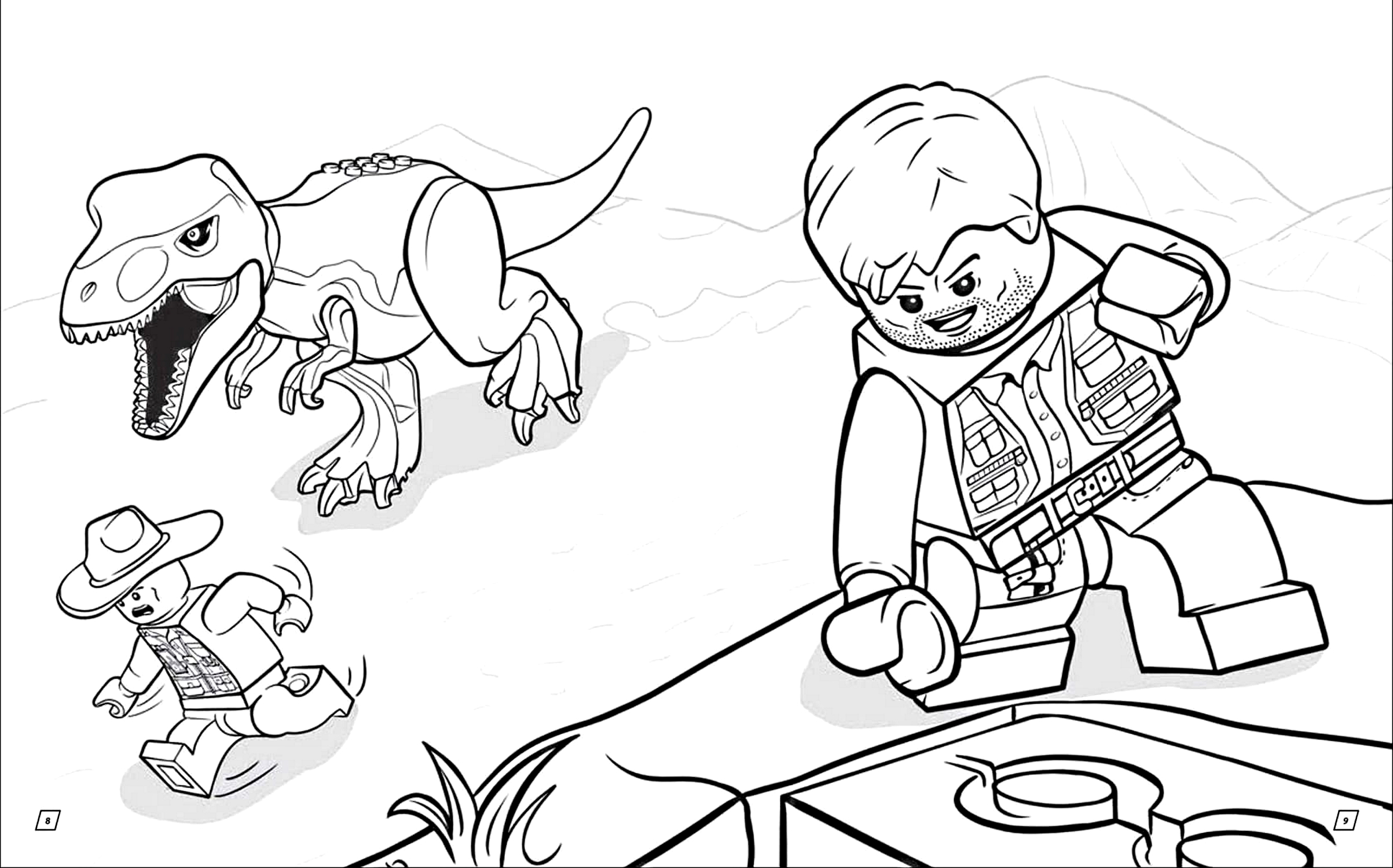Desenho 17 de Jurassic World para imprimir e colorir