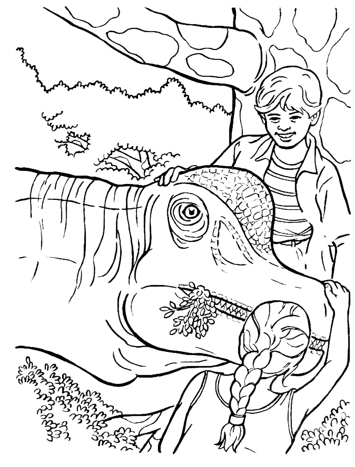 Dibujo 25 de Jurassic World para imprimir y colorear