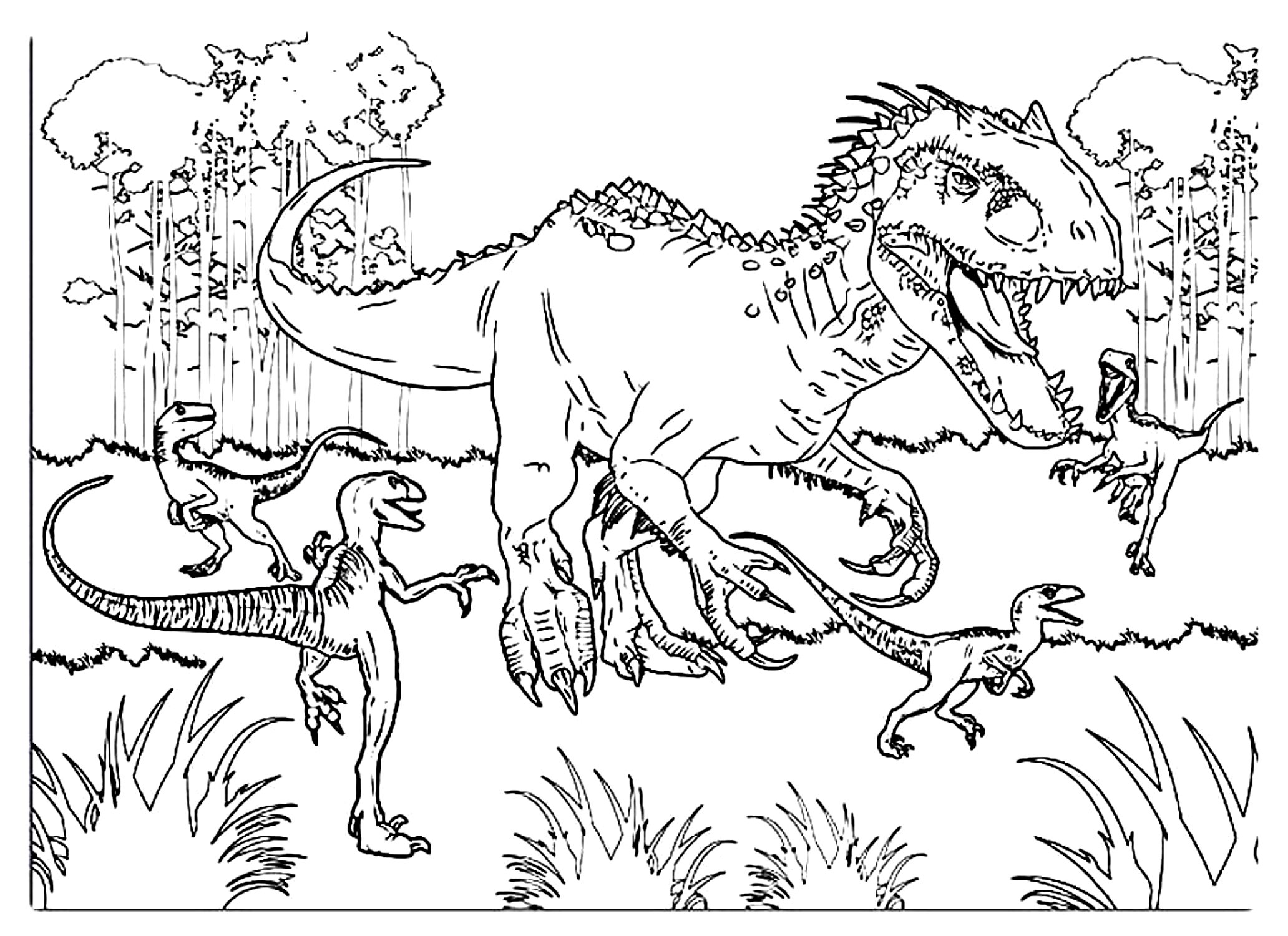 Dibujo 26 de Jurassic World para colorear