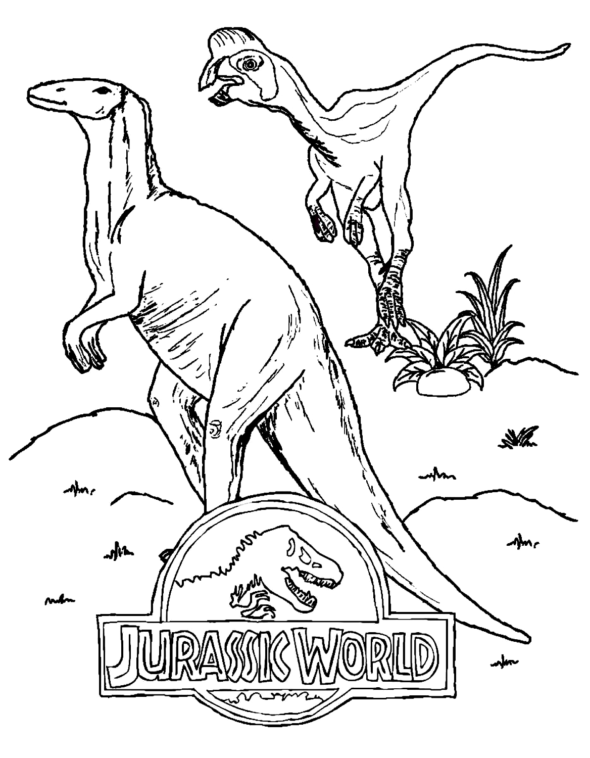Disegno 29 di Jurassic World da stampare e colorare