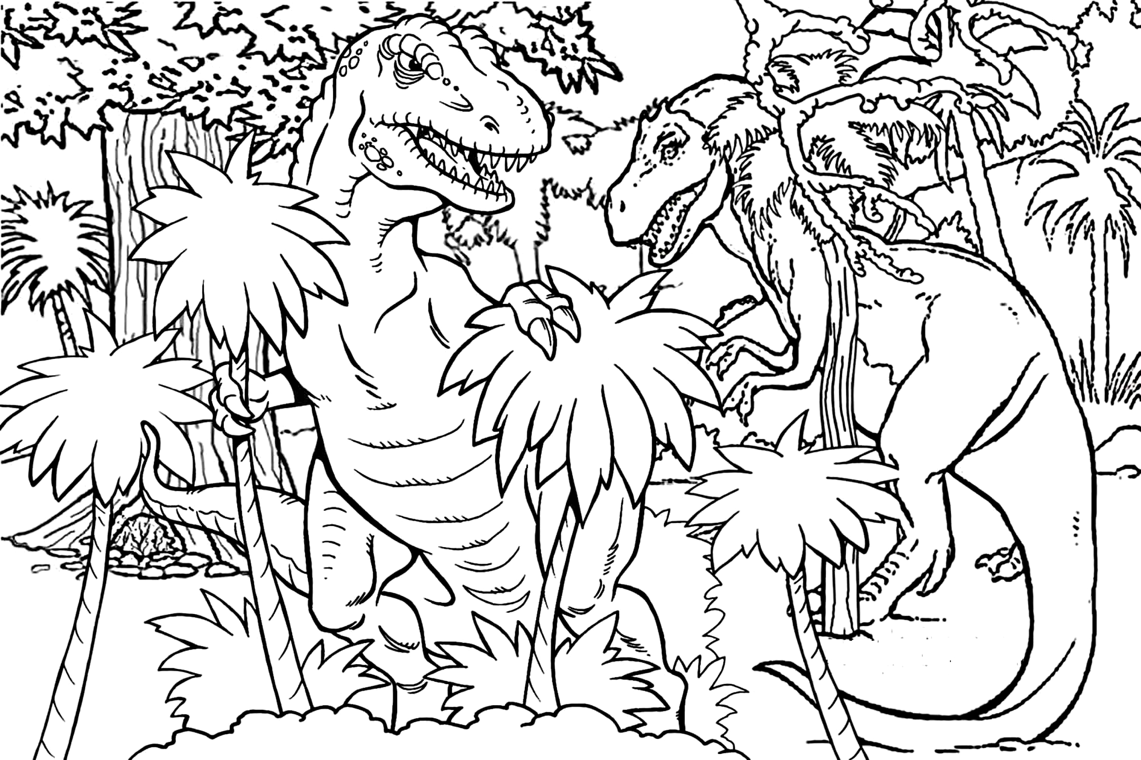 Dibujo 30 de Jurassic World para imprimir y colorear