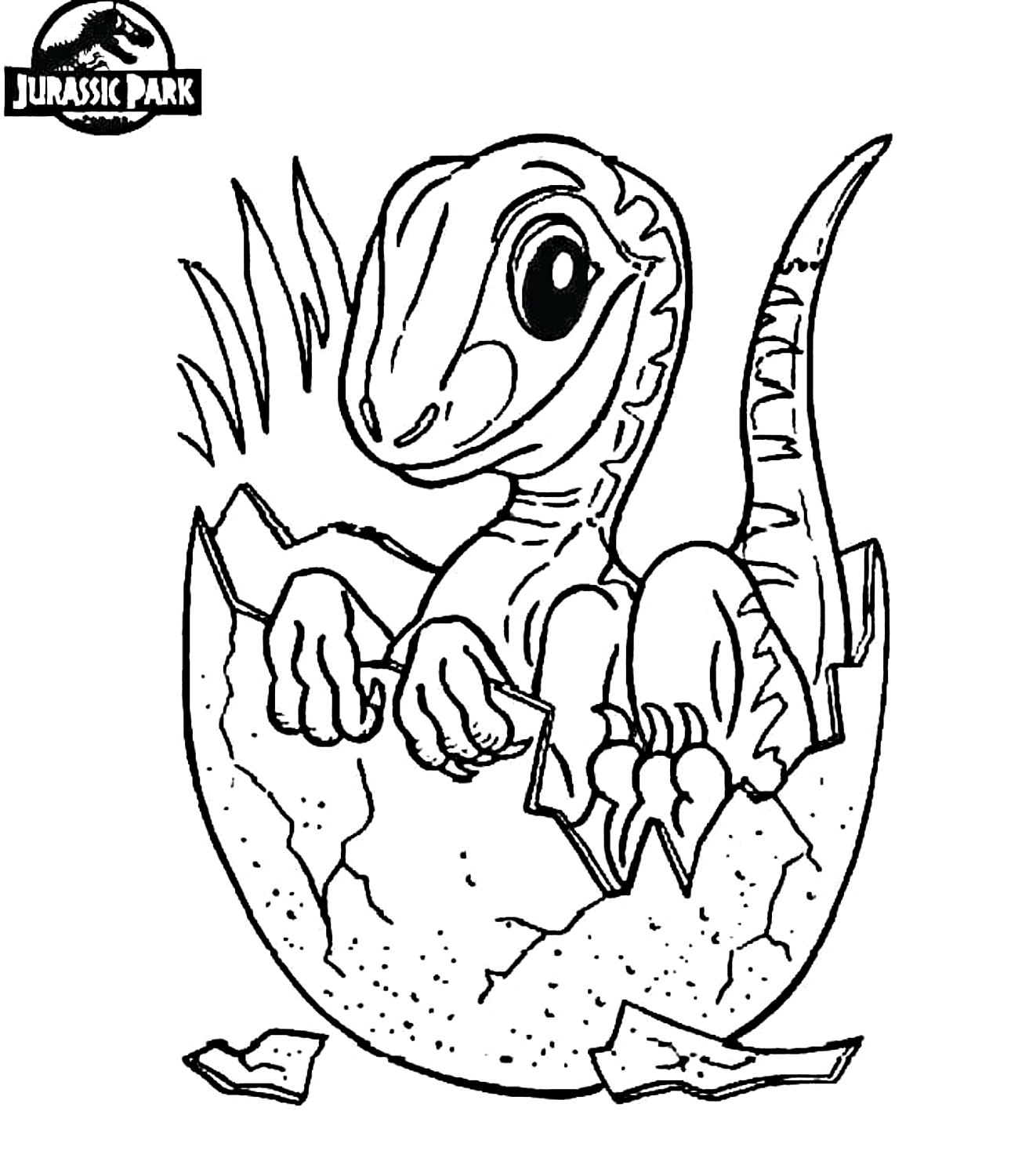 Desenho 33 de Jurassic World para imprimir e colorir