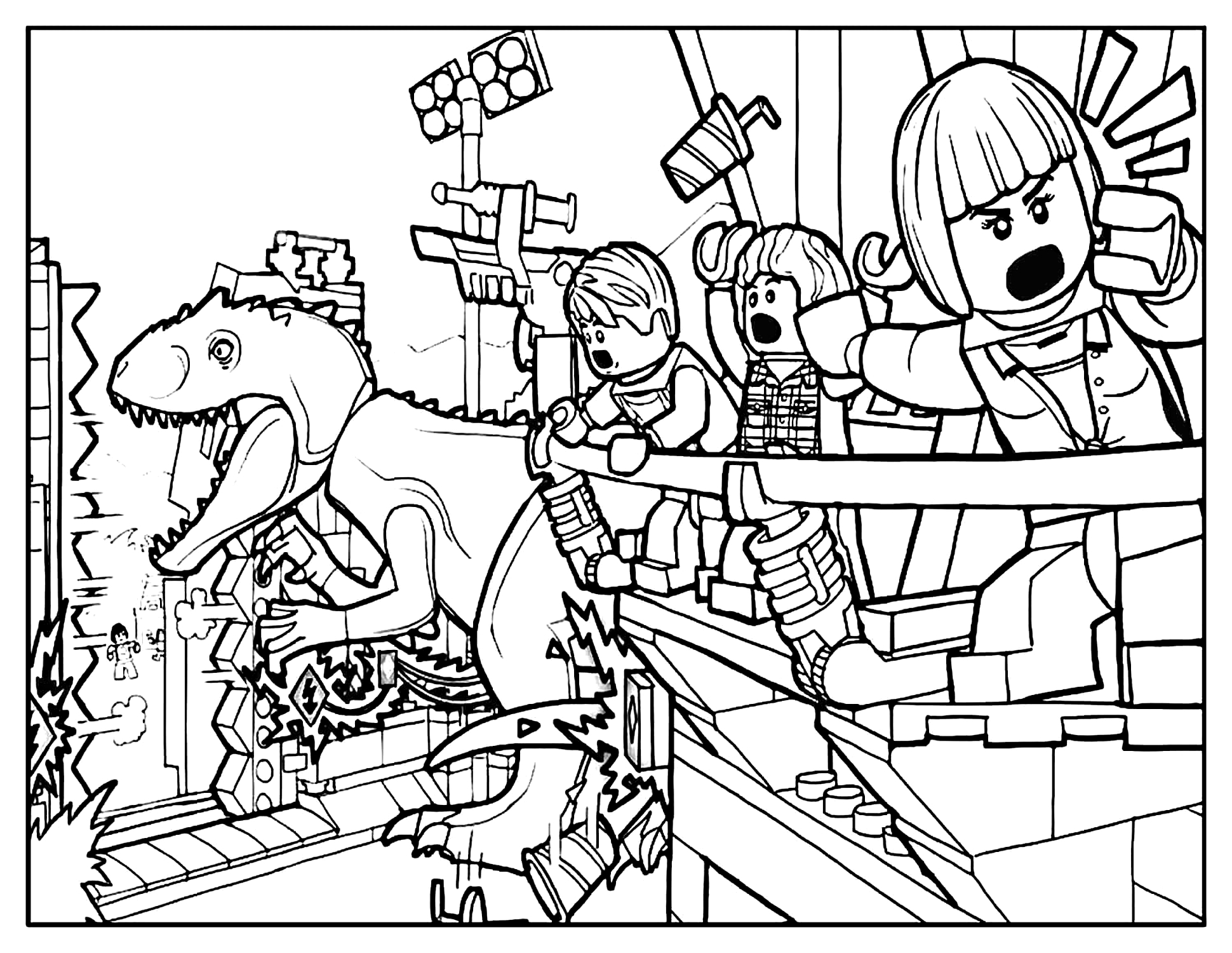 Dibujo 37 de Jurassic World para imprimir y colorear