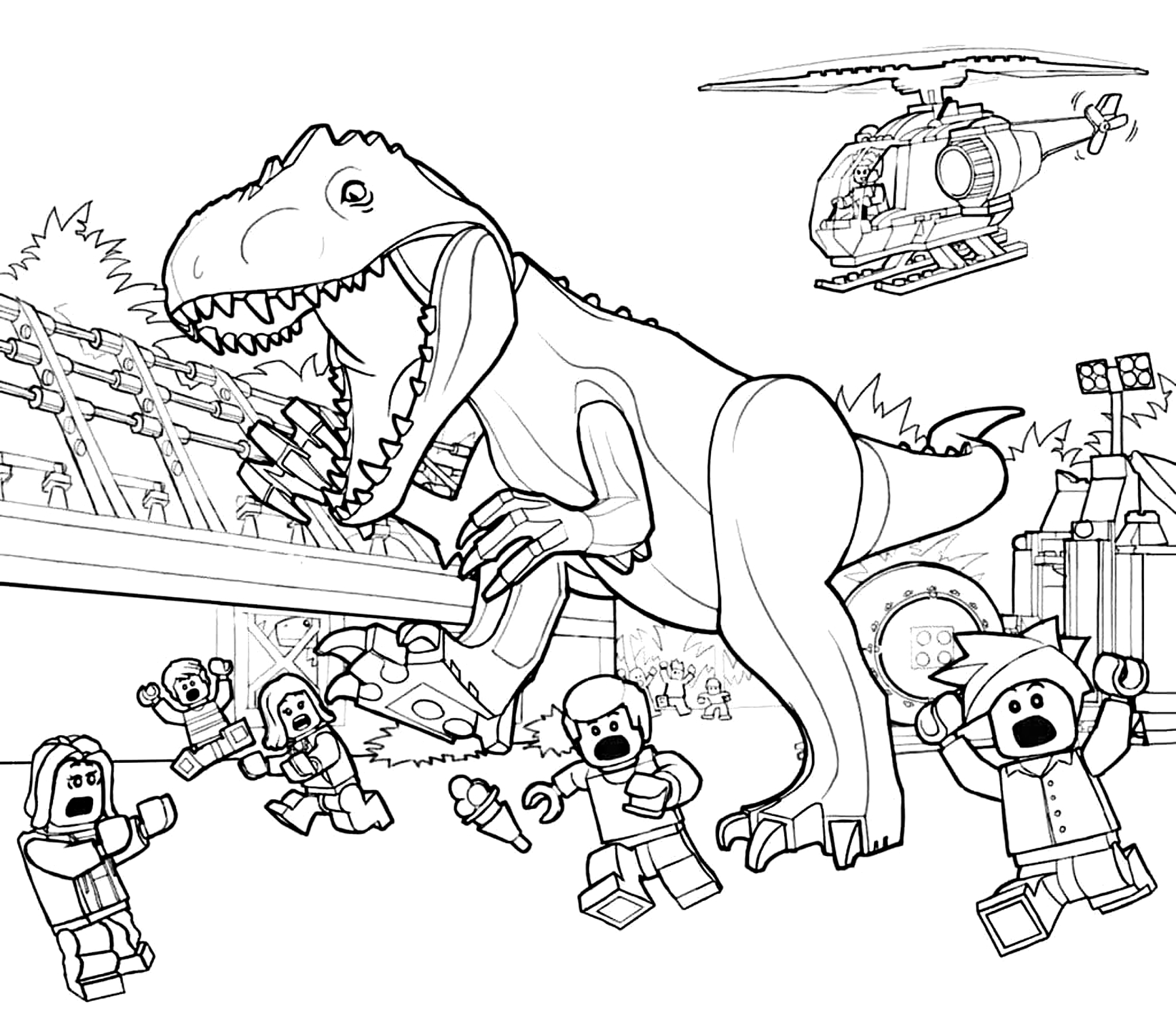 Disegno 44 di Jurassic World da stampare e colorare
