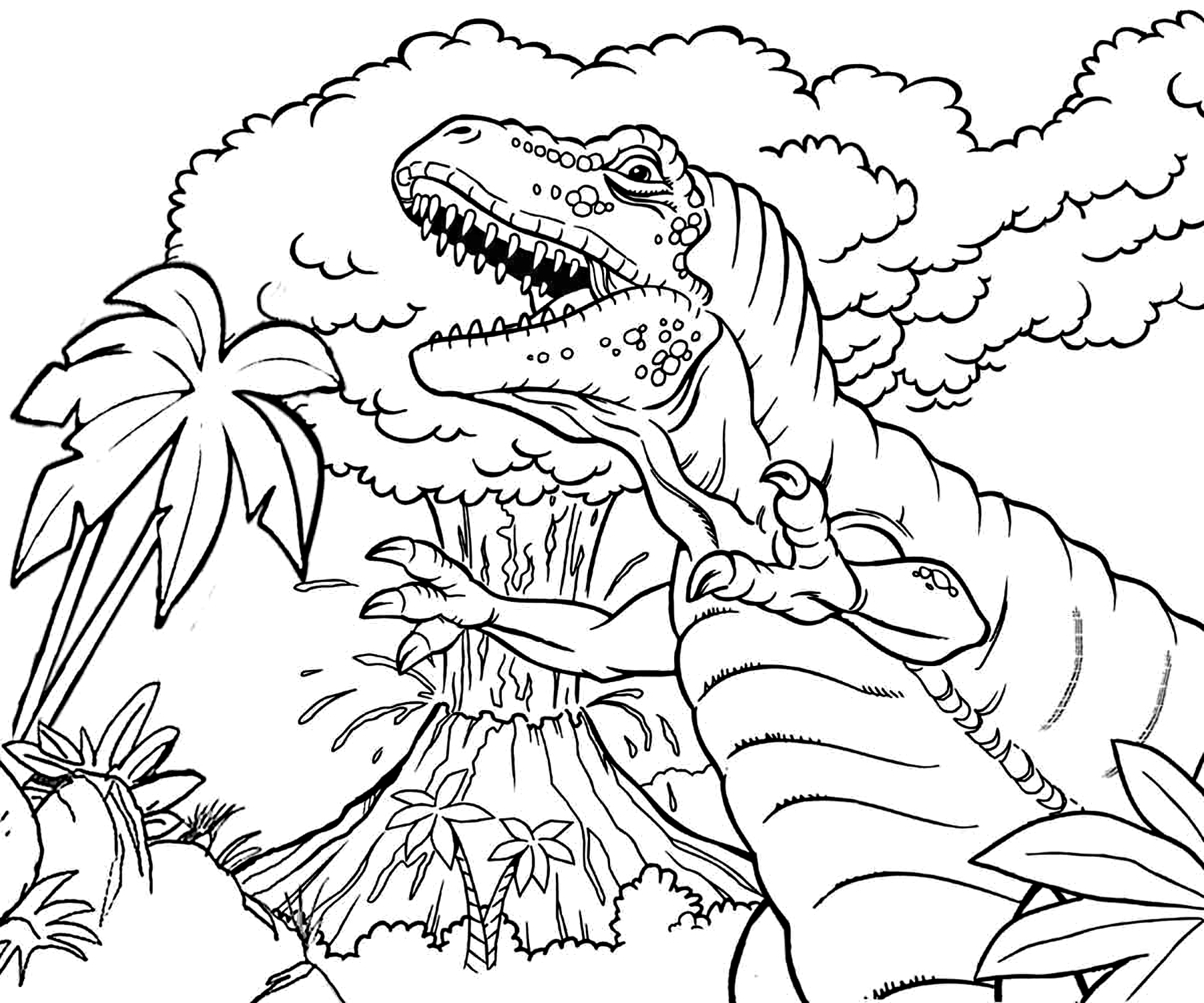 Desenho 45 de Jurassic World para imprimir e colorir