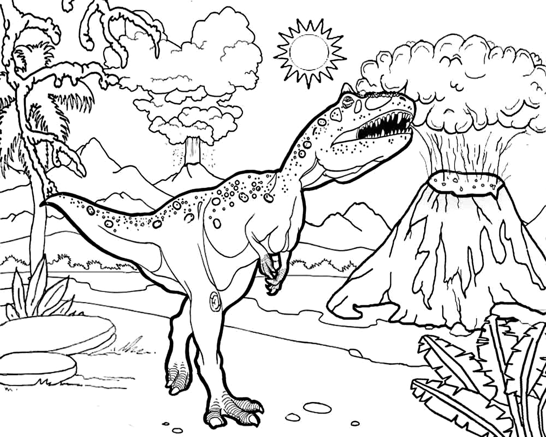 Dibujo 49 de Jurassic World para imprimir y colorear