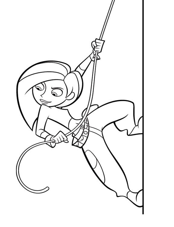 Kim Possible   coloring page to print and coloring - Drawing 3