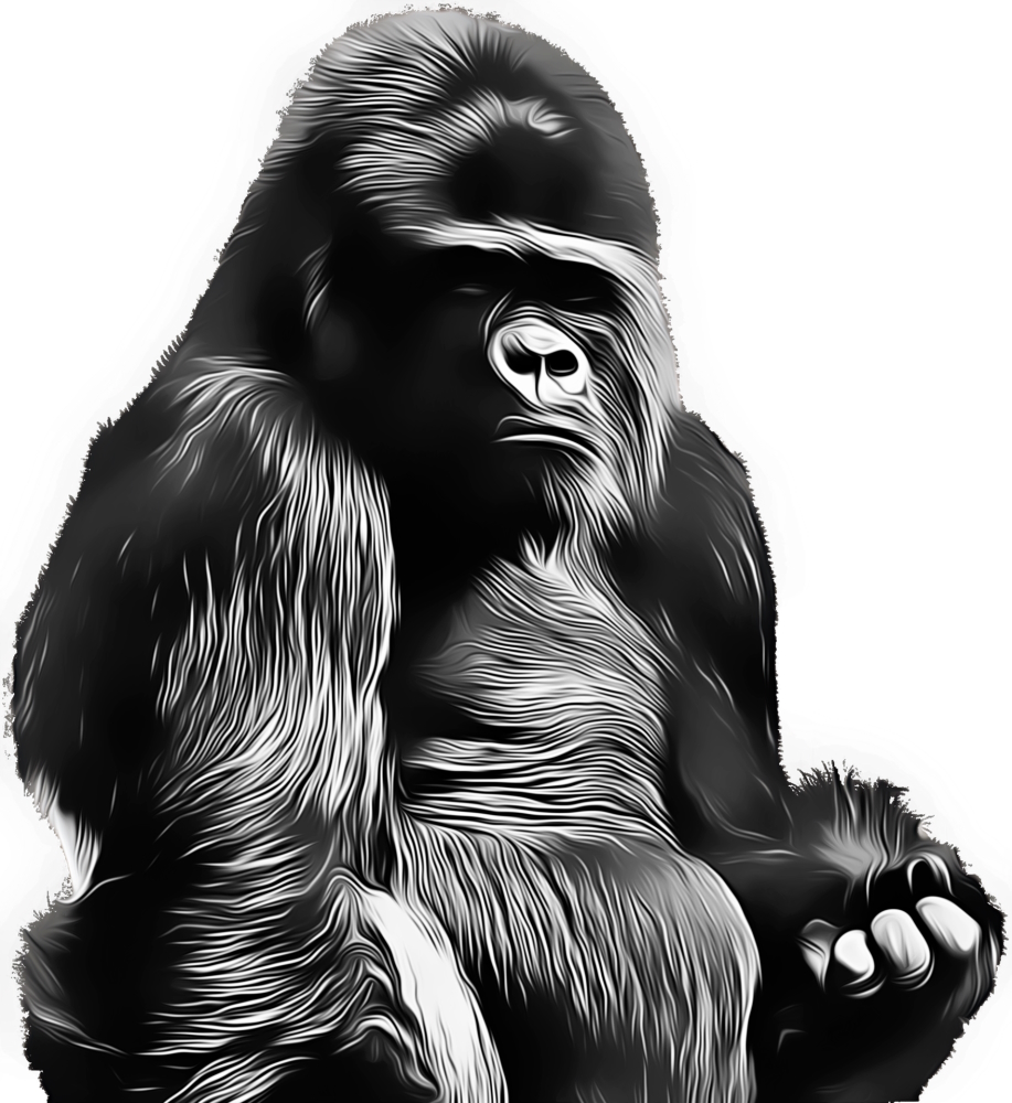 Desenho 40 de King Kong para imprimir e colorir