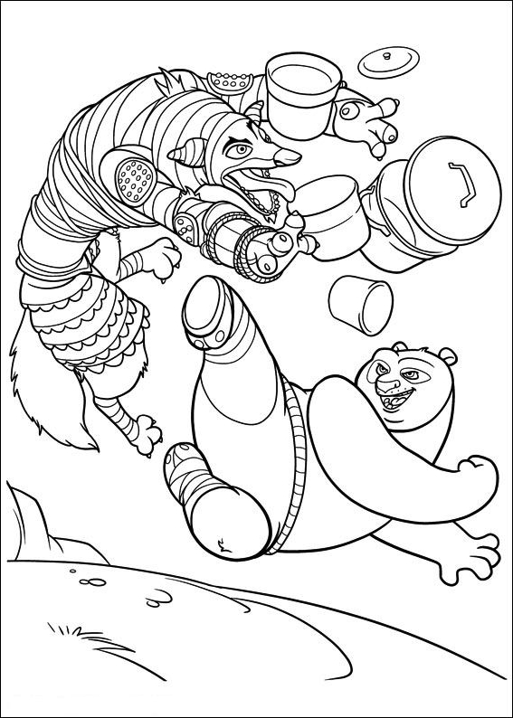 Kung Fu Panda 2 dessin 2 à imprimer et colorier