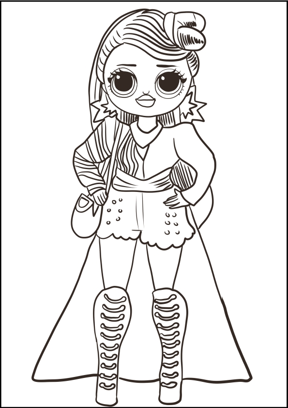 Coloriage de Miss Independent de LOL Surprise O.M.G.  imprimer et colorier