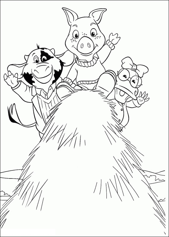 Dibujo 4 de Jakers!, las aventuras de Piggley Winks para imprimir y colorear